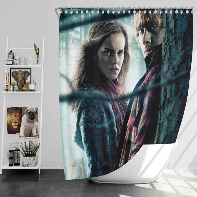 Harry Potter And The Deathly Hallows Part 1 Movie Bath Shower Curtain