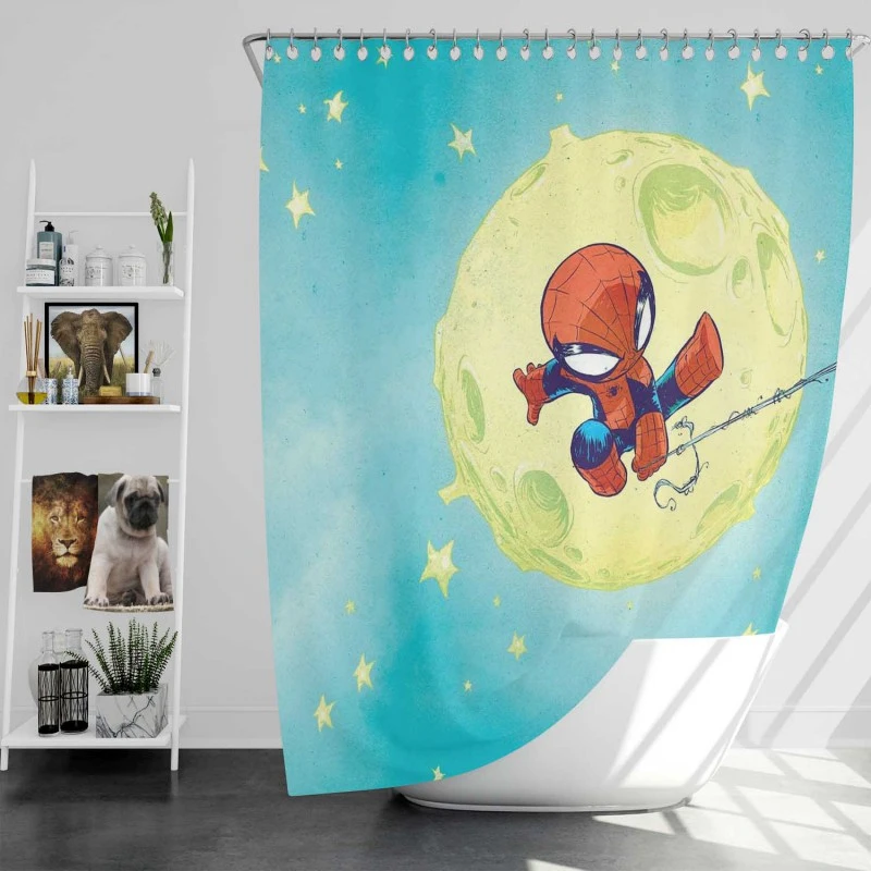 Spider-Man Movie Bath Shower Curtain