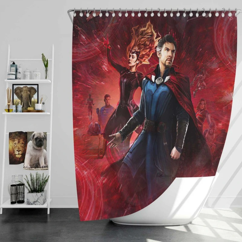 Doctor Strange In The Multiverse Of Madness Mcu Bath Shower Curtain