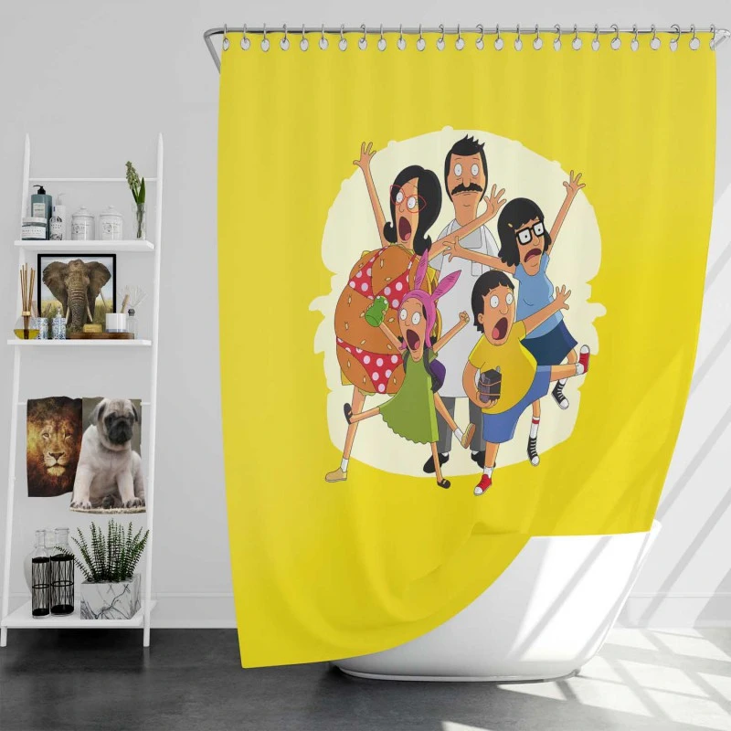 The Bobs Burgers Movie Movie Bath Shower Curtain