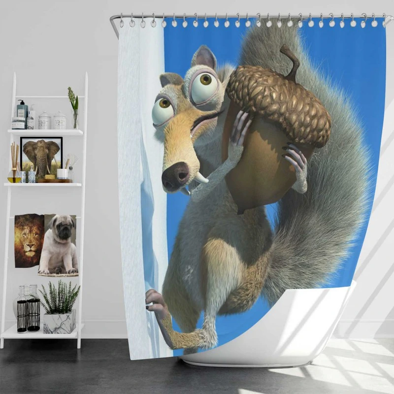 Ice Age Movie Bath Shower Curtain
