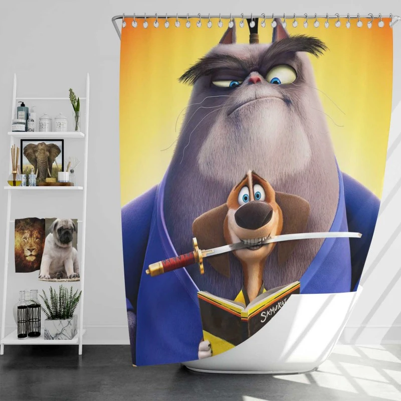 Paws Of Fury The Legend Of Hank Movie Bath Shower Curtain