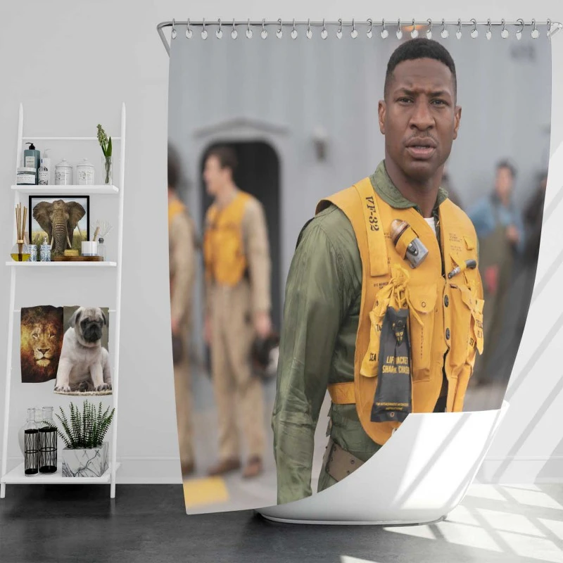 Devotion Movie Jonathan Majors Bath Shower Curtain