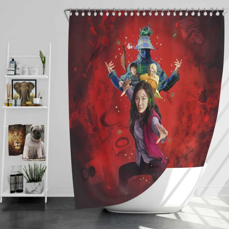 Everything Everywhere All At Once Movie Michelle Yeoh Bath Shower Curtain