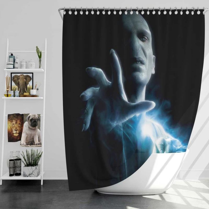Ralph Fiennes As Lord Voldemort In Harry Potter Movie Bath Shower Curtain