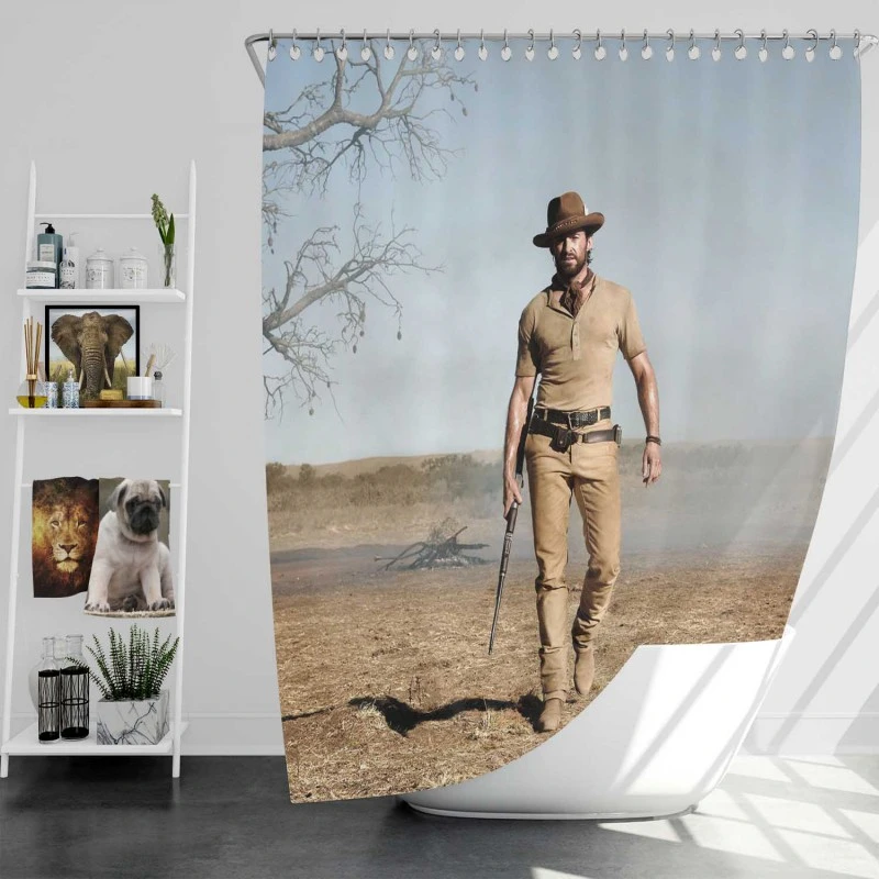 Hugh Jackman Drover In Movie Australia Bath Shower Curtain