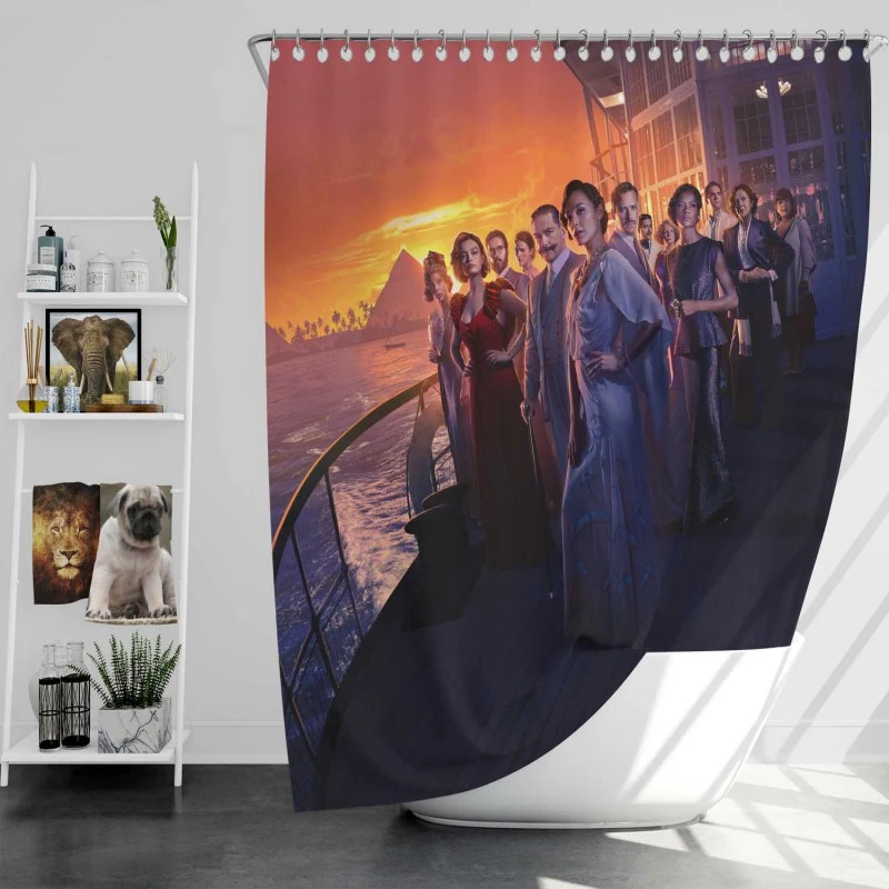 Death On The Nile Movie Gal Gadot Bath Shower Curtain