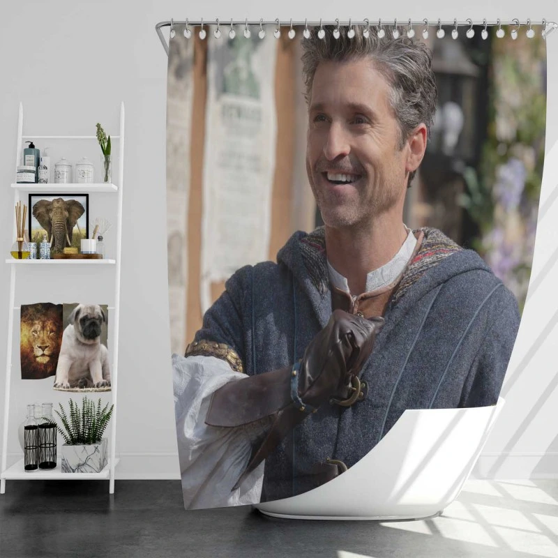 Disenchanted Movie Patrick Dempsey As Robert Philip Bath Shower Curtain