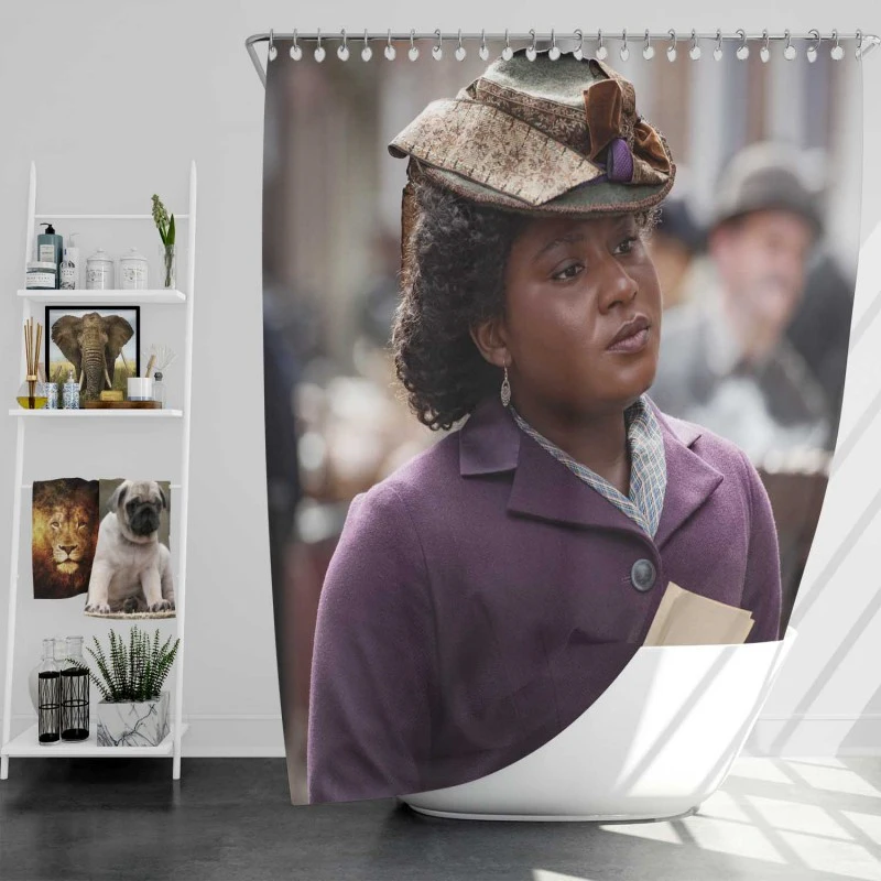Enola Holmes 2 Movie Susan Wokoma Bath Shower Curtain