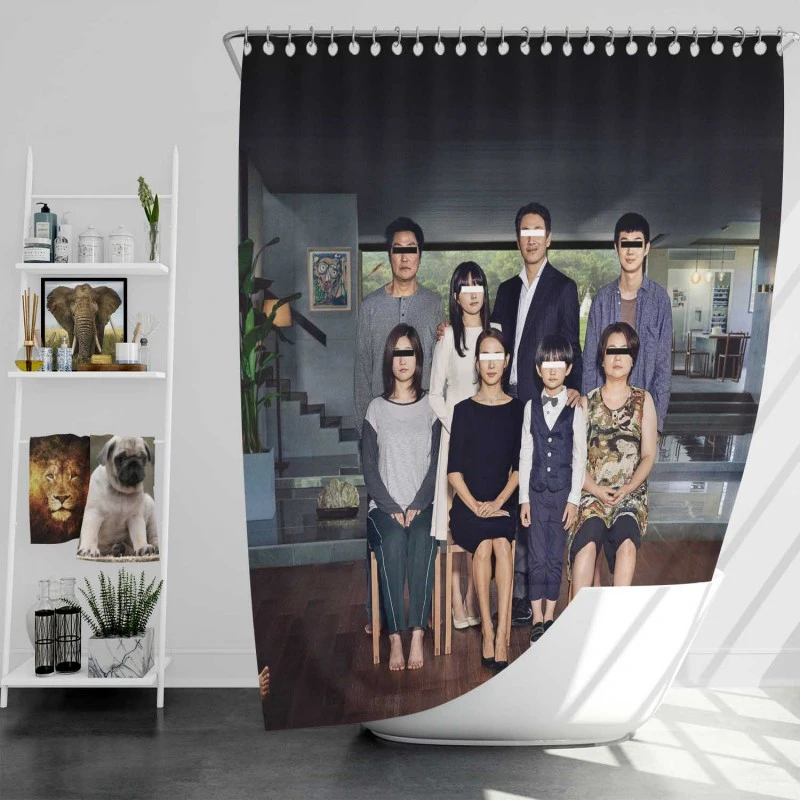 Parasite Movie Bath Shower Curtain