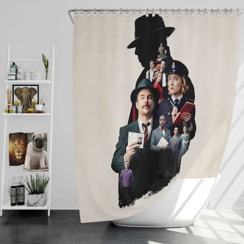 See How They Run Comedy Mystery Movie Bath Shower Curtain
