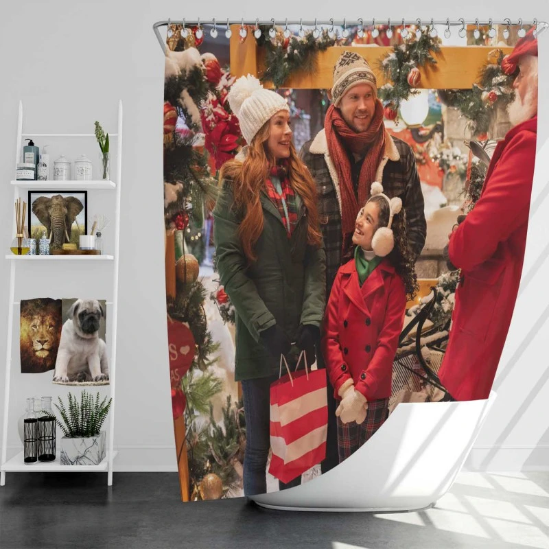 Falling For Christmas Movie Bath Shower Curtain