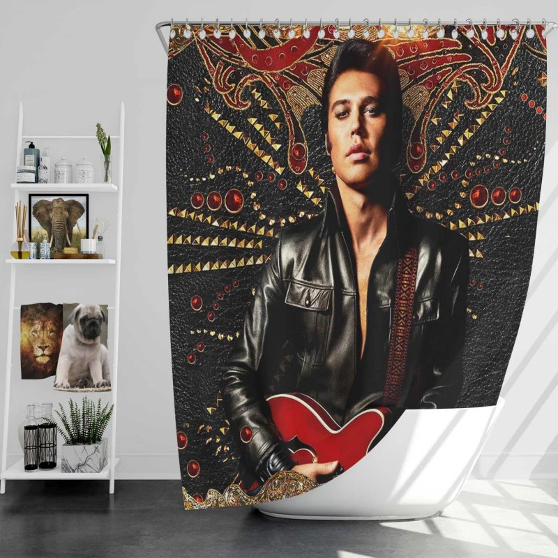 Elvis Movie Austin Butler Bath Shower Curtain