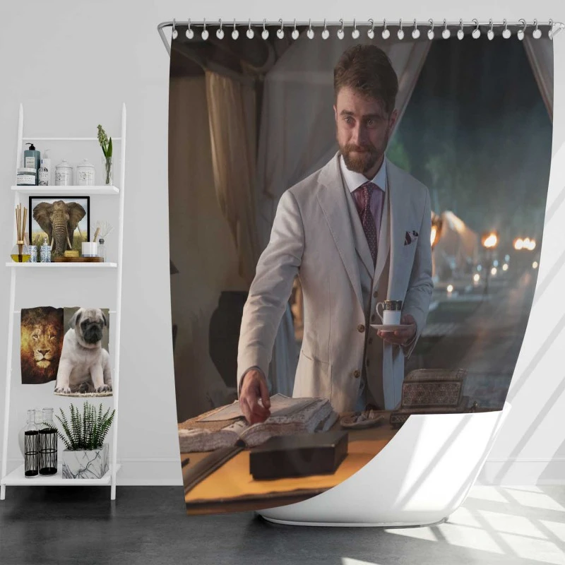 The Lost City Movie Daniel Radcliffe Bath Shower Curtain