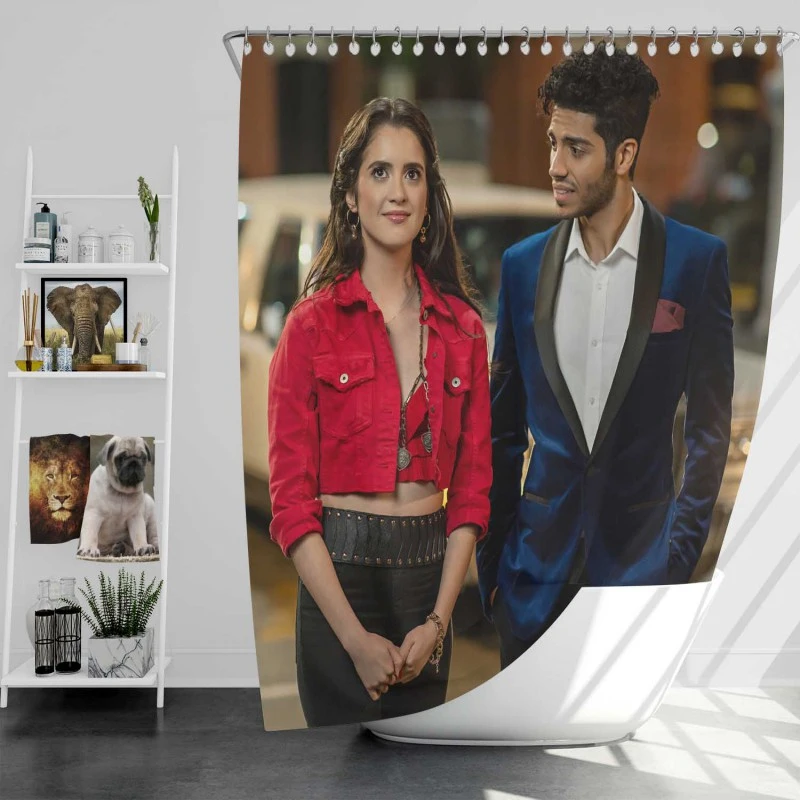 The Royal Treatment Movie Laura Marano Mena Massoud Bath Shower Curtain