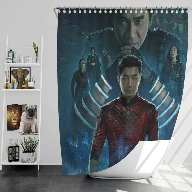 Shang-Chi And The Legend Of The Ten Rings Movie Marvel Bath Shower Curtain