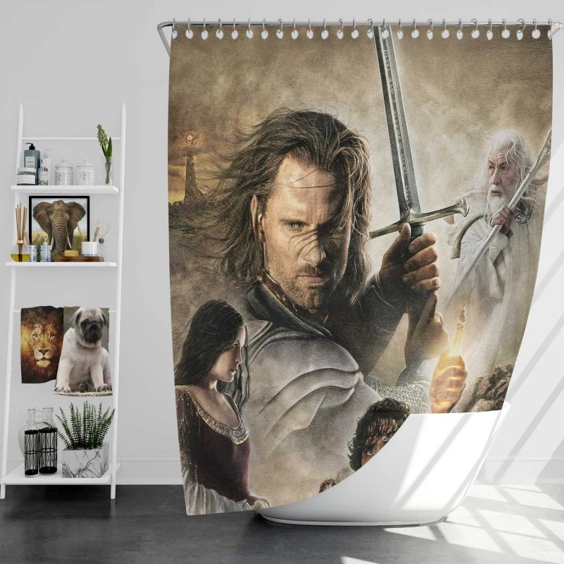 The Lord Of The Rings The Return Of The King Movie Bath Shower Curtain