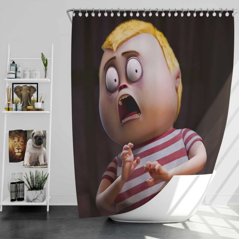 The Addams Family 2 Movie George Clooney Bath Shower Curtain