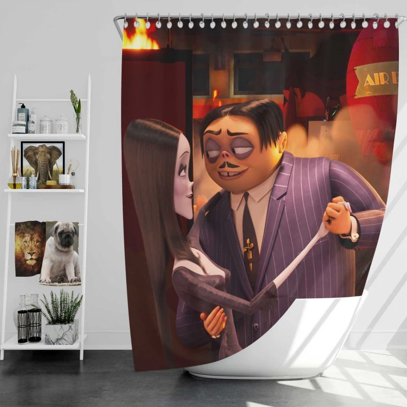 The Addams Family 2 Movie Spider-Man Bath Shower Curtain