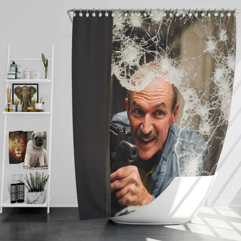 Copshop Movie Toby Huss Bath Shower Curtain