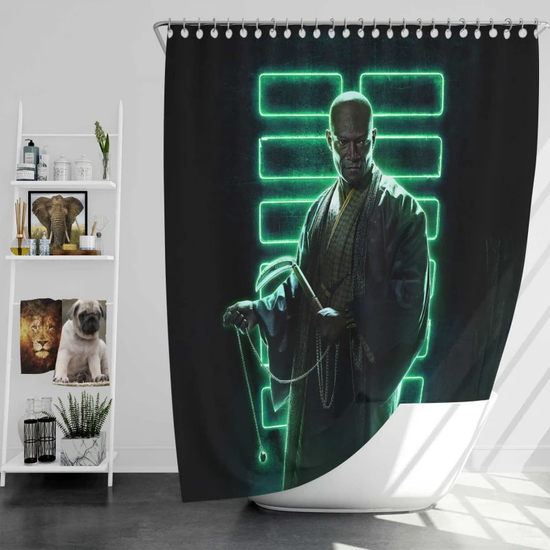 Peter Mensah As Blind Master In Snake Eyes Movie Bath Shower Curtain