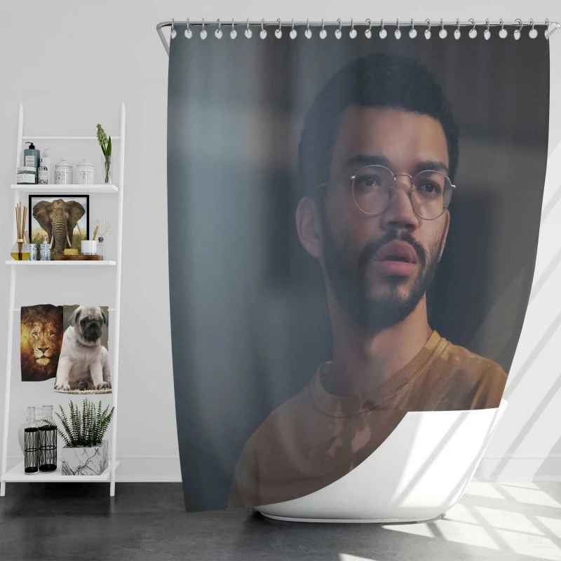The Voyeurs Movie Justice Smith Bath Shower Curtain