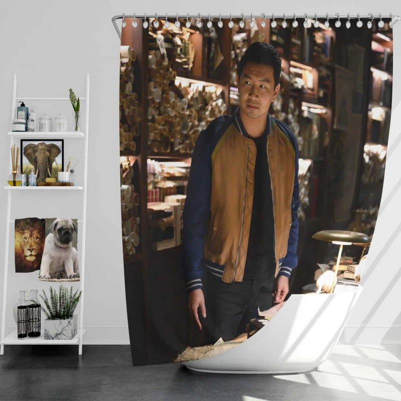 Shang-Chi And The Legend Of The Ten Rings Movie Simu Liu Bath Shower Curtain