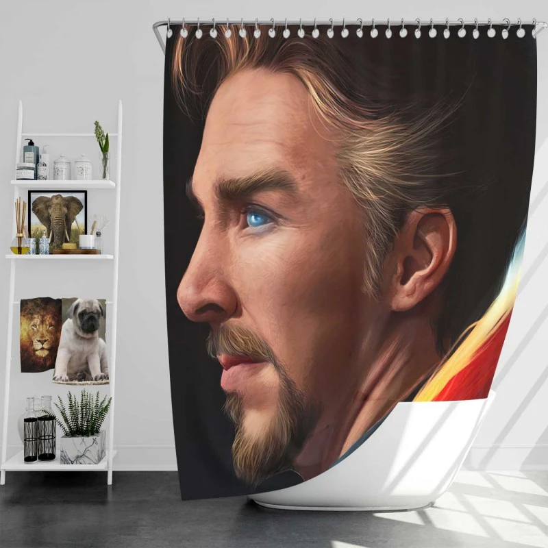 Doctor Strange Movie Superhero Benedict Cumberbatch Bath Shower Curtain