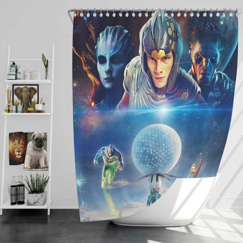 Cosmoball Movie Bath Shower Curtain