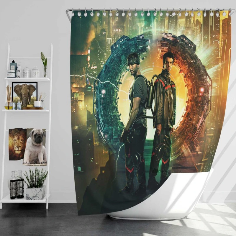 Ryan Kwanten Kodi Smit-Mcphee In 2067 Movie Bath Shower Curtain