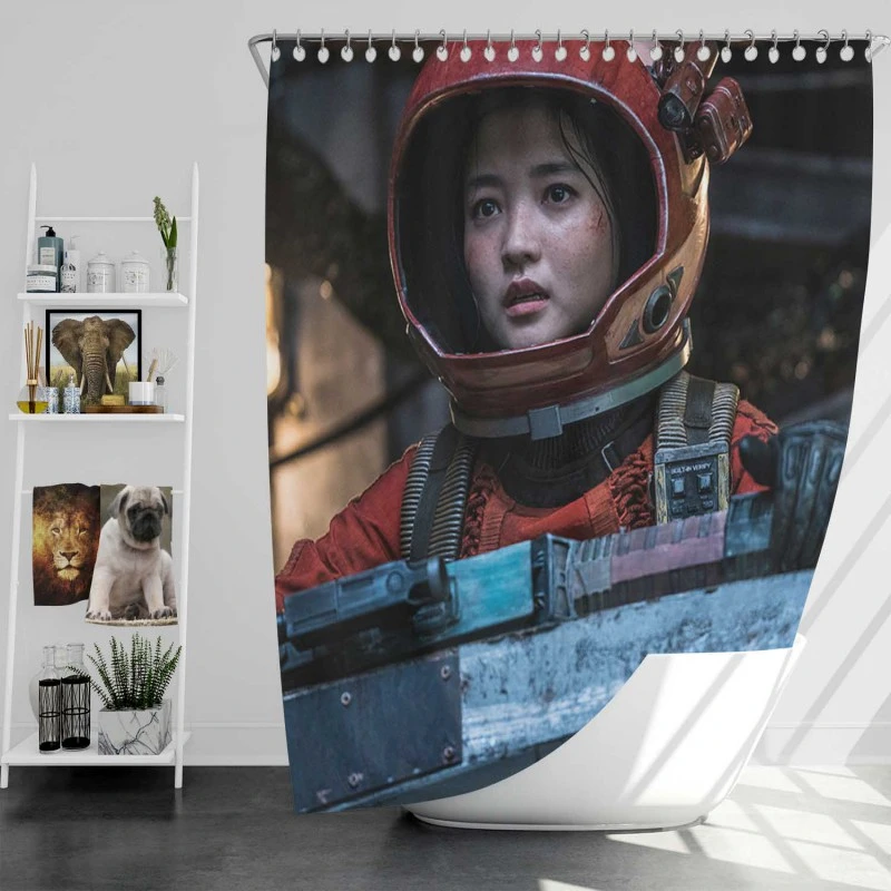 Space Sweepers Movie Kim Tae-Ri Captain Jang Bath Shower Curtain
