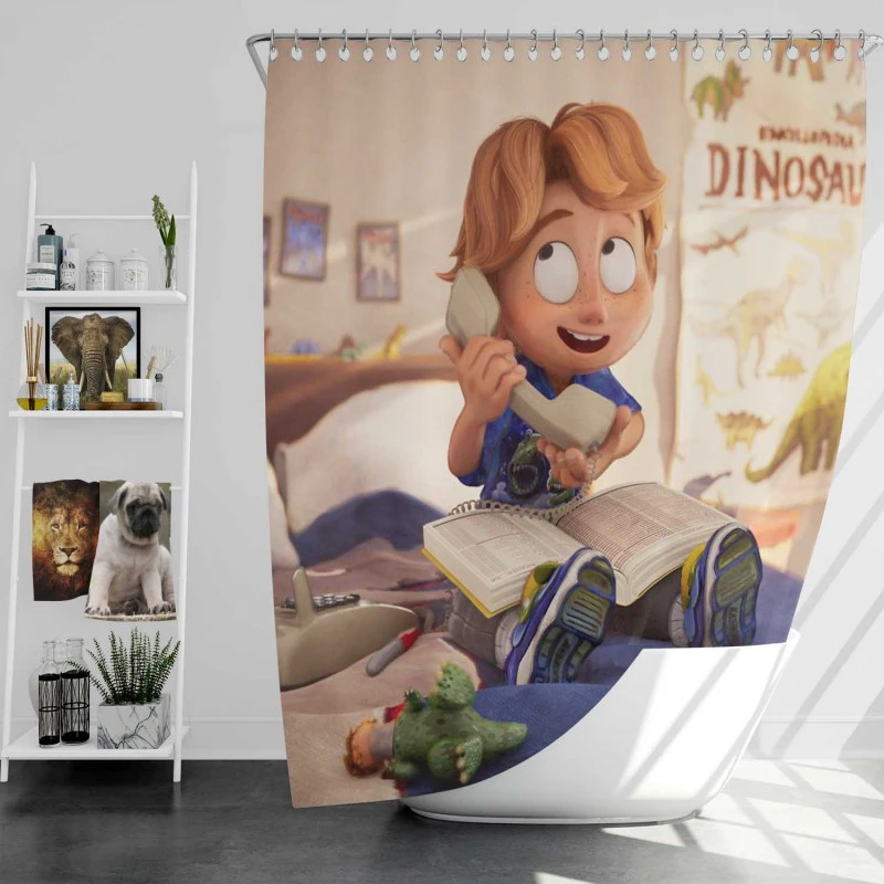 The Mitchells Vs The Machines Movie Aaron Mitchell Bath Shower Curtain