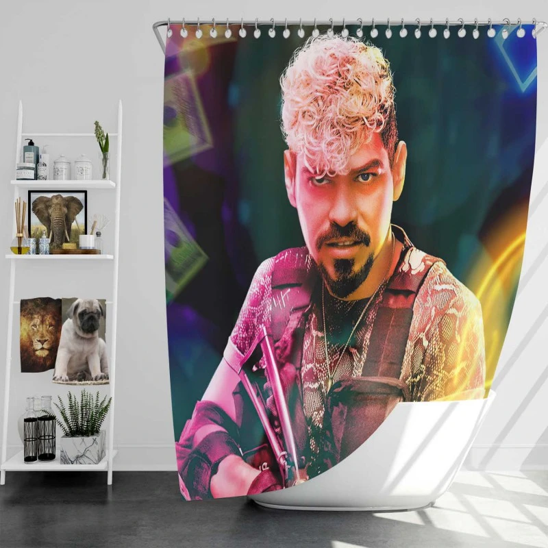 Raul Castillo As Mikey Guzman In Army Of The Dead Movie Bath Shower Curtain
