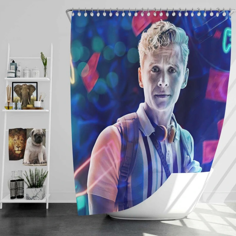 Matthias Schweighofer As Dieter In Army Of The Dead Movie Bath Shower Curtain