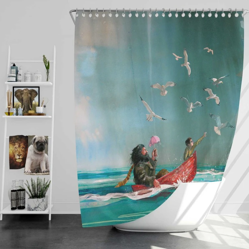 Harry Potter And The Philosophers Stone Movie Rubeus Hagrid Bath Shower Curtain