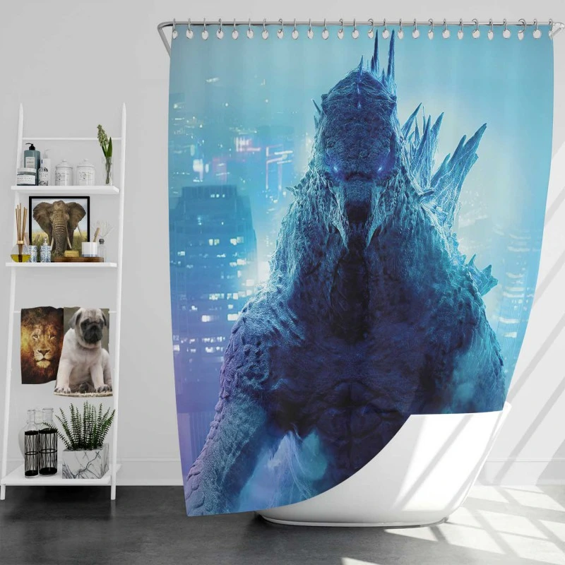 Godzilla Vs Kong Movie Bath Shower Curtain