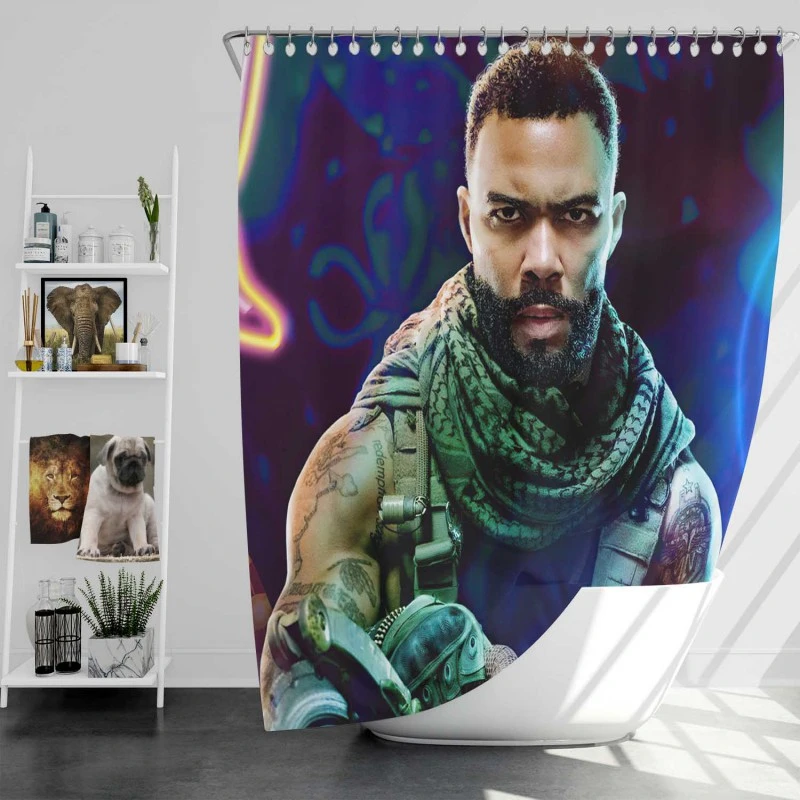 Omari Hardwick As Vanderohe In Army Of The Dead Movie Bath Shower Curtain