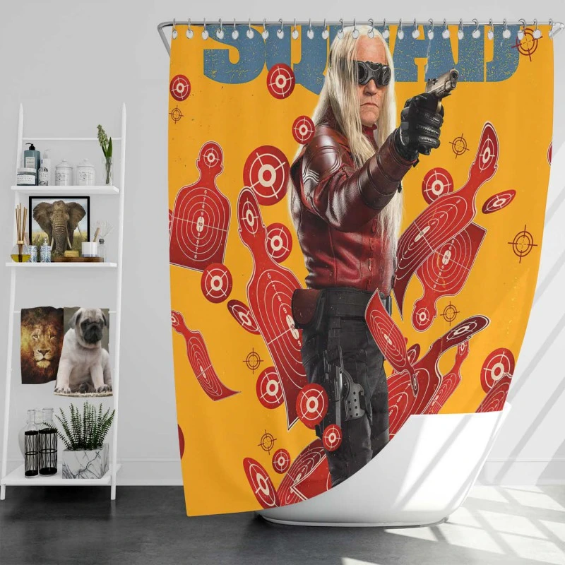 The Suicide Squad Movie Savant Dc Comics Bath Shower Curtain