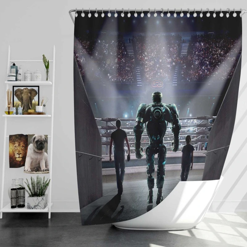 Real Steel Movie Bath Shower Curtain