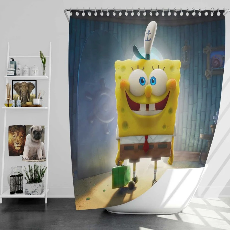The Spongebob Movie Sponge On The Run Movie Bath Shower Curtain