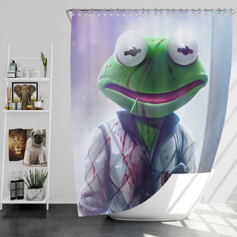 Drive Movie Kermit The Frog Bath Shower Curtain