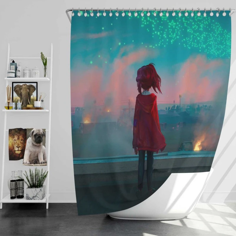 The Mitchells Vs The Machines Movie Katie Mitchell Bath Shower Curtain