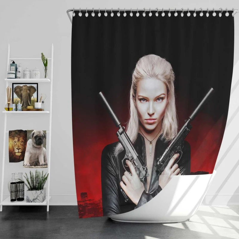 Sasha Luss In Anna Film Bath Shower Curtain