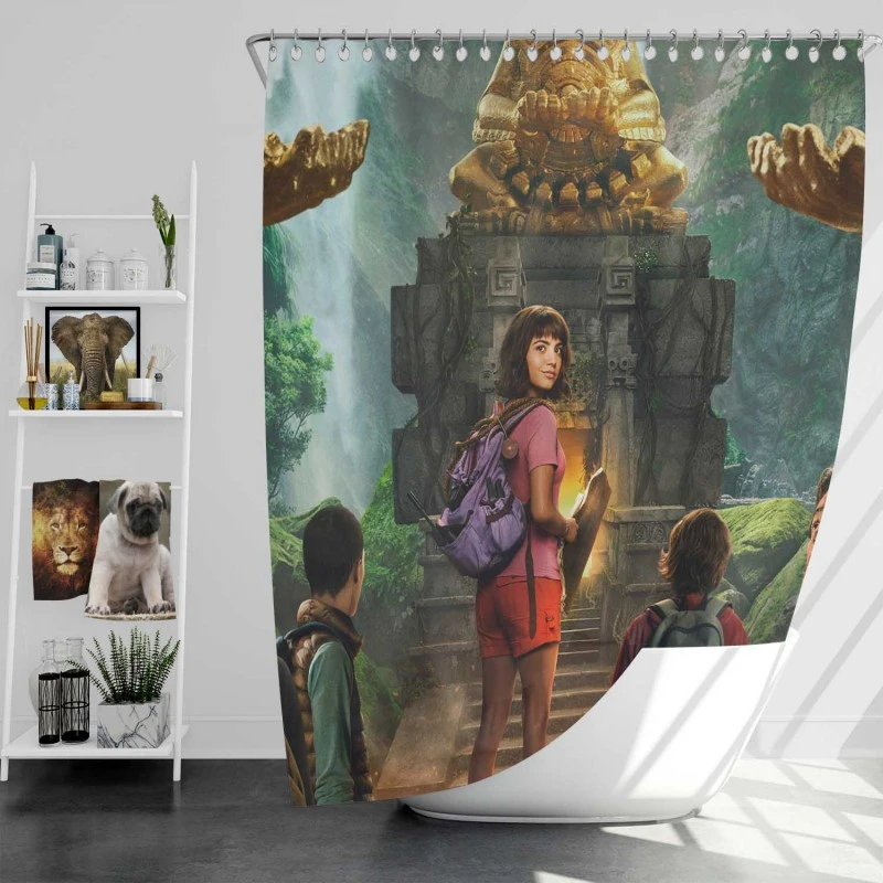 Dora And The Lost City Of Gold Movie Isabela Merced Bath Shower Curtain