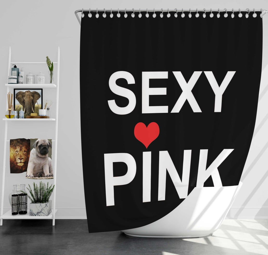 Sexy Pink Victroias Secret Shower Curtain