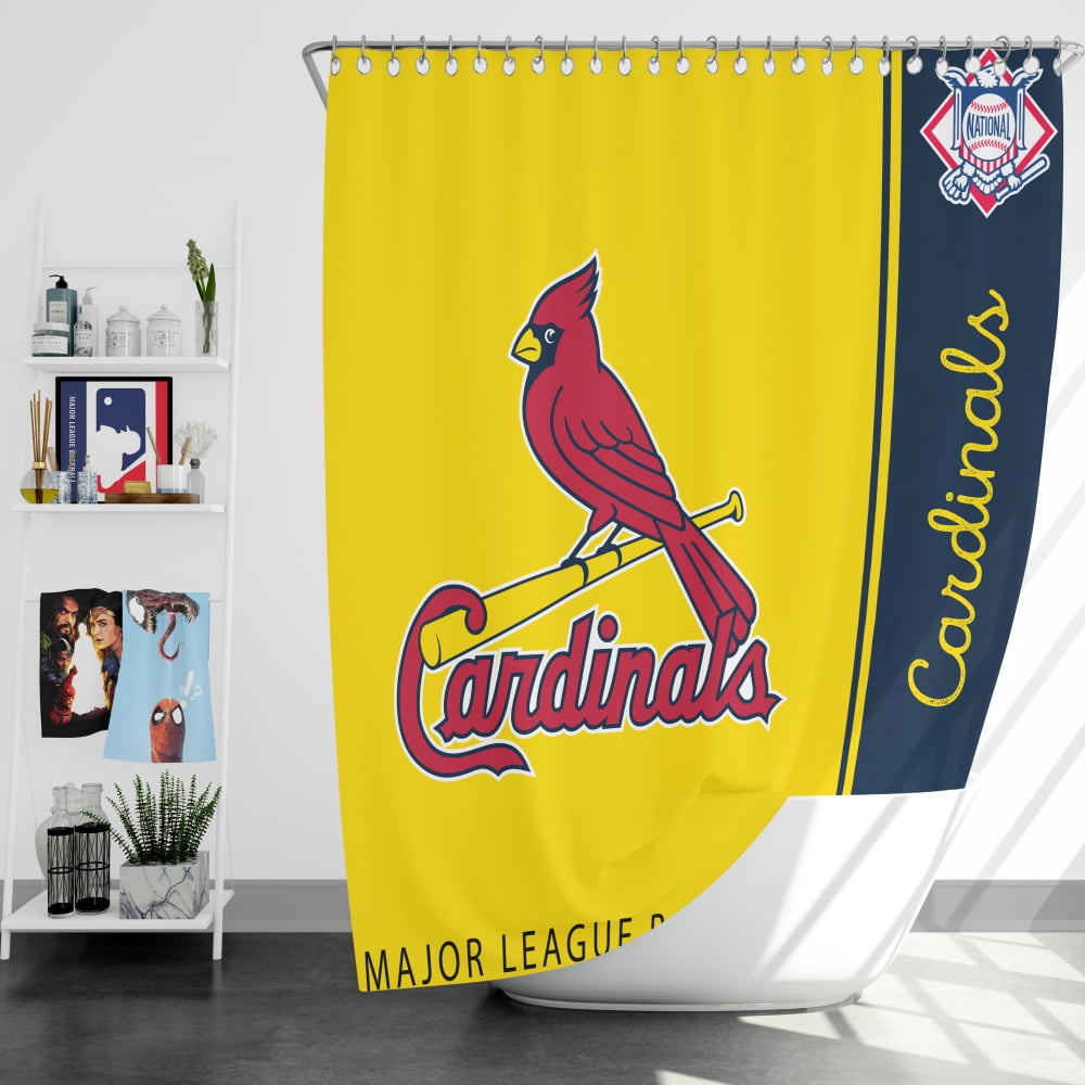St. Louis Cardinals Mlb Baseball National League Bath Shower Curtain