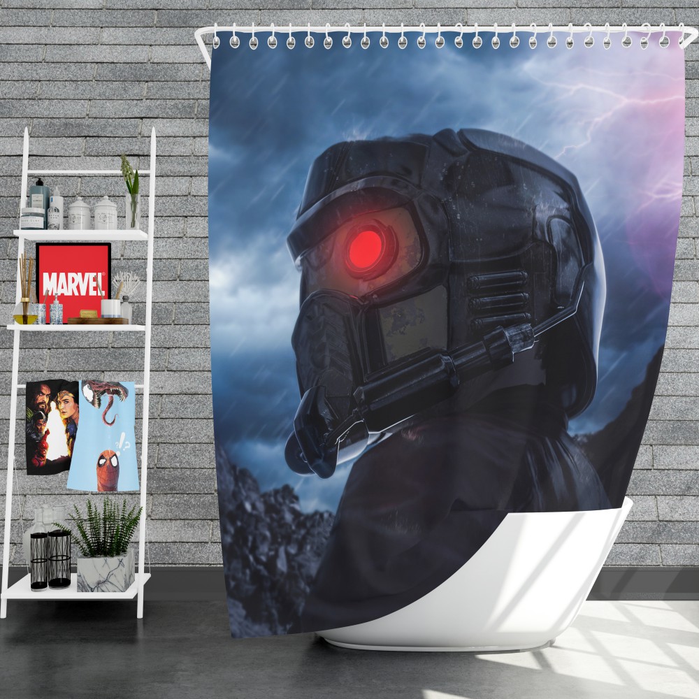 Guardians Of The Galaxy Movie Star Lord Shower Curtain