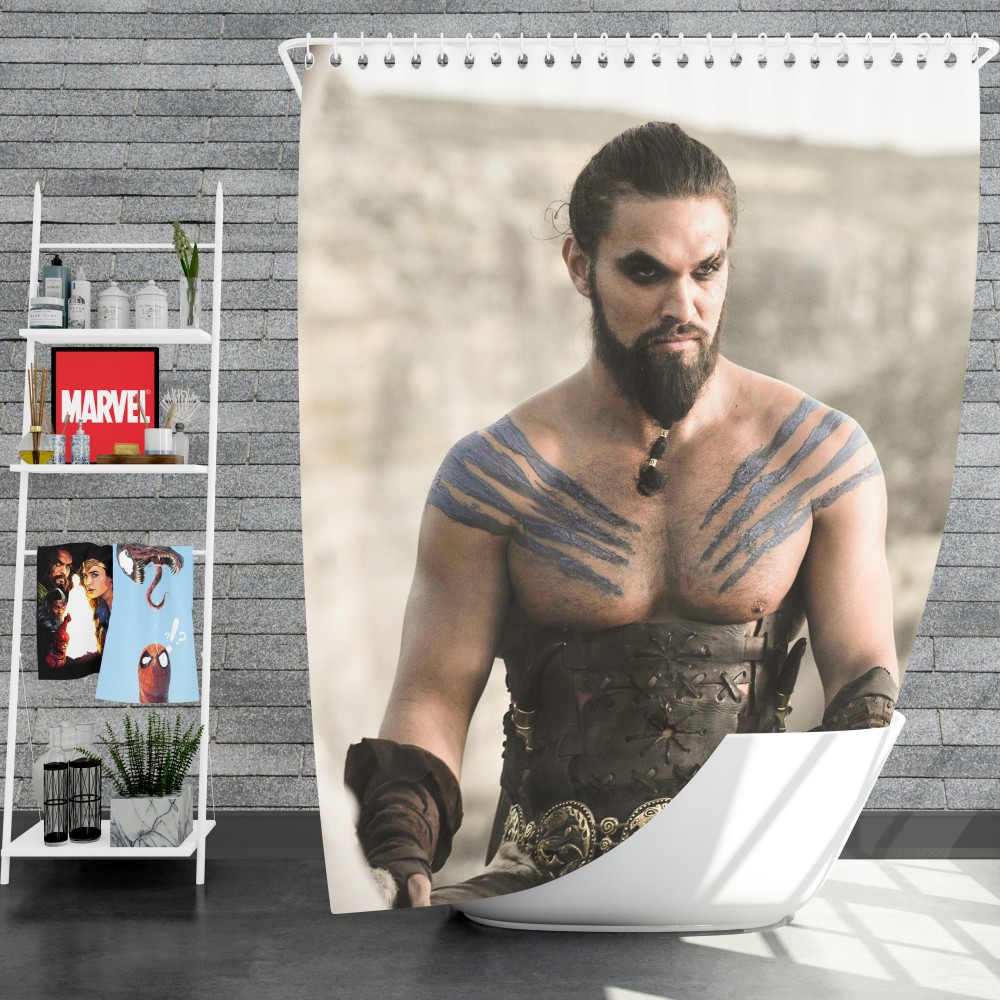 Game Of Thrones Tv Series Drogojason Momoa Shower Curtain
