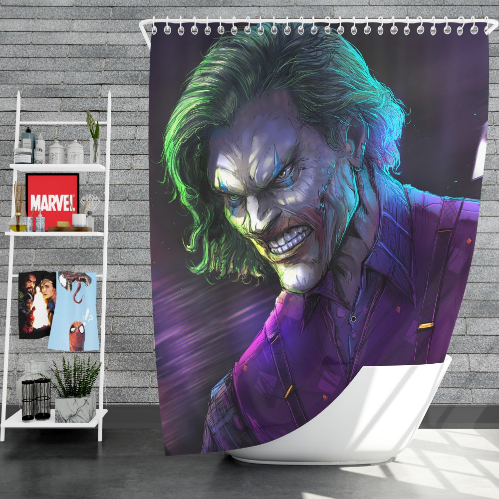 Joker Movie Dc Comics Shower Curtain