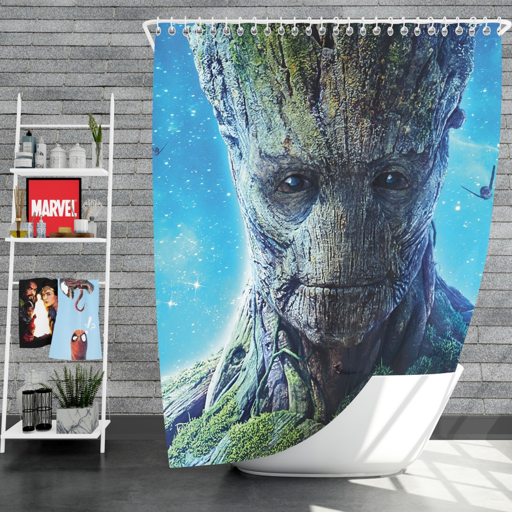 Guardians Of The Galaxy Movie Groot Shower Curtain